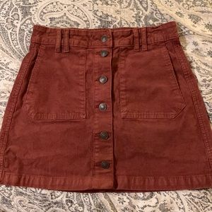 Cordoroy mini skirt